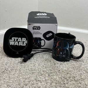 Star Wars Darth Vader Mug with Mug Warmer Ceramic Black Collectible